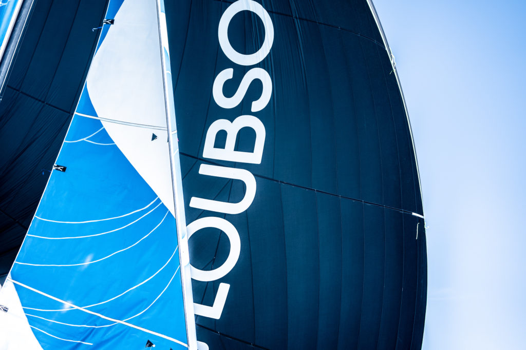 Gennaker et spinnaker du voilier Laboratoires Gilbert